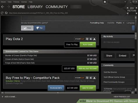 Click the "Steam" menu and select "Settings". Select the "Downloads" tab in the Settings menu and then click "Steam Library Folders". Click "Add Library Folder" and then select a folder you want to be able to install games to. Open the Library tab to view your purchased games.